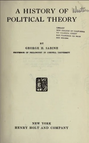 A History of Political Theory (1948)