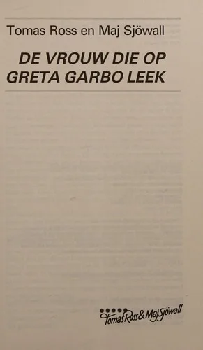 De vrouw die op Greta Garbo leek (1990)