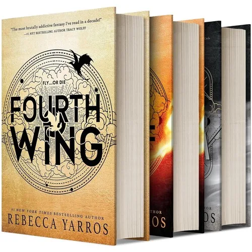 Empyrean Series, 3 Books Collection Set, Fourth Wing, Iron Flame, Onyx Storm, by Rebecca Yarros (2025)