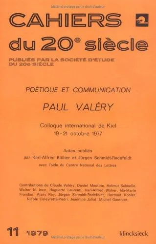 Poétique et communication Paul Valéry (1979)