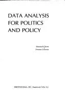Data analysis for politics and policy (1974)