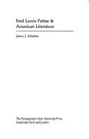 Fred Lewis Pattee & American literature (1973)