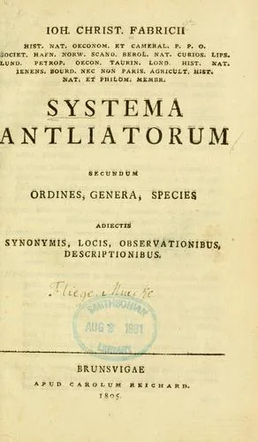 Ioh. Christ. Fabrichii hist. nat. oeconom. ... Systema antliatorum (1805)