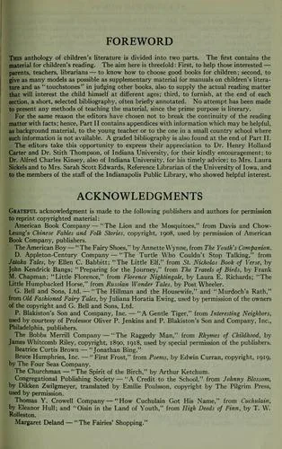 Anthology of children's literature (1935)