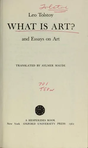 Chto takoe iskusstvo? / What is art? (1898)