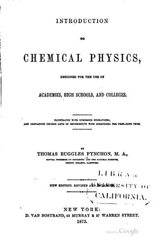 Introduction to chemical physics (1873)