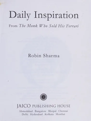 Daily Inspiration from the Monk Who Sold His Ferrari (2007)